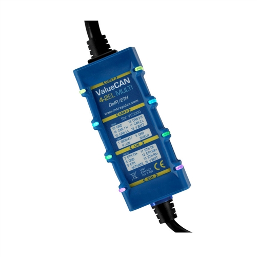 ValueCAN 4-2EL (2x CAN FD, 1x Eth, 1x LIN) with OBDII, DB9, DB25